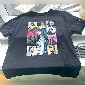 Taylor Swift Eras Tour Black T-shirt - Size XL & never worn. Bought in Stockholm